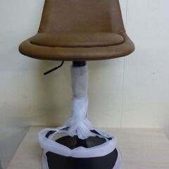 2-5　未使用/新品　アウトレット　昇降式 カウンターチェア 単品 回転 背もたれ付き イームズ 座りやすい クッション 座面 高さ調節 足置き付きの画像