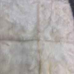 ムートン風ラグ シープスキン風 ファーラグ 白系 インテリア マット 170×60 裏地付 ロングファー ふわふわ 251113-11の画像