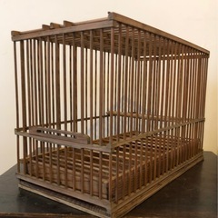 竹の鳥カゴの画像