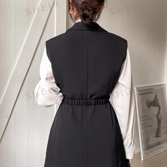 SHEIN DAZY ブラック ノースリーブ ベスト Mの画像