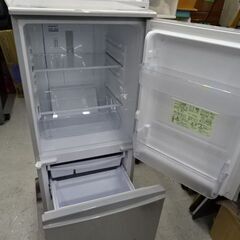 【恵庭】シャープ2ドア冷蔵庫　SJ-D14B　16年製　動作確認済み　清掃済み　②の画像