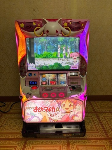 パチスロ 実機 魔法少女 まどかマギカA 不要機 家庭用100V 台キー 設定キー 取説