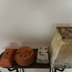 シャビーシックなテラコッタ　4点の画像