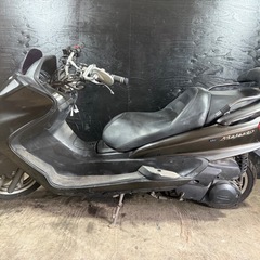 ★支払総額5.4万円★定休日なし！いつでも現車確認可能です！ ヤマハ マジェスティC 黒 SG03J 人気のマジェスティ！ 5連メーター！ 社外マフラー！ 社外ハンドル！ タンデムバー！の画像