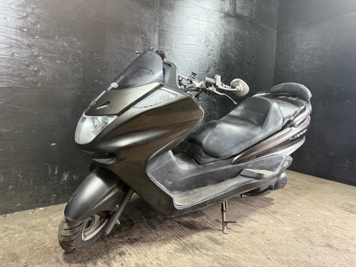 ★支払総額5.4万円★定休日なし！いつでも現車確認可能です！ ヤマハ マジェスティC 黒 SG03J 人気のマジェスティ！ 5連メーター！ 社外マフラー！ 社外ハンドル！ タンデムバー！