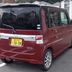 個人☆タントカスタムRSターボ　83922km　車検9年6月　ドラレコ前後　ETC　電スラ　HDDナビ　Bモニタ　禁煙車の画像