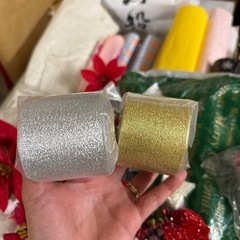 94)【無料　クリスマス飾り＆キラキラリボン】の画像