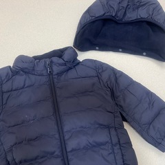 UNIQLOアウター 80cm フード取り外し可の画像