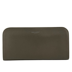 サンローランパリ SAINT LAURENT PARIS 長財布 ロゴ ラウンドファスナー 326599 グレージュの画像