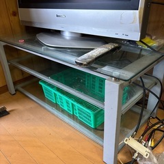 テレビ　テレビ台　ガラスの画像