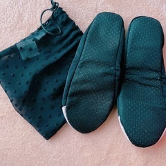 携帯スリッパ　収納袋つき　シアードット　myuの画像