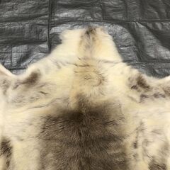 POKKA トナカイファー レザーマット 天然本革 北欧 ラグ 毛皮 インテリア 暖炉前 ソファ 北欧雑貨 フィンランド製　高級トナカイの毛皮　ムートン【糸島市内 送料無料】 251113-12の画像