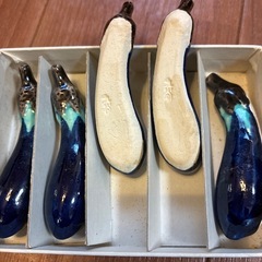 九谷焼　野菜型箸置き5個セット 箱付きの画像