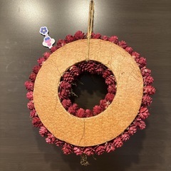 ニトリ クリスマスリース クリスマス リース りんご　赤 の画像