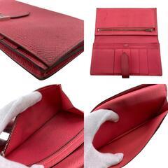 エルメス HERMES 長財布 ベアンスフレ 二つ折り ピンクの画像