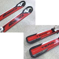 NORDICA 120cm 子供用スキー TEAM J マーカー調整ビンディング付き ノルディカ ジュニアスキー 札幌市 屯田店の画像