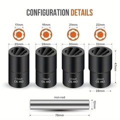 大人気商品‼️舐めたナットに‼️サイズ大　
ツイスターソケット　の画像