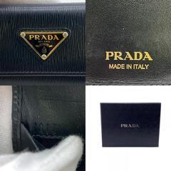 プラダ PRADA キーケース 6連キーケース 1PG222 ブラックの画像