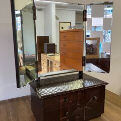 00016　鎌倉彫　三面鏡の画像