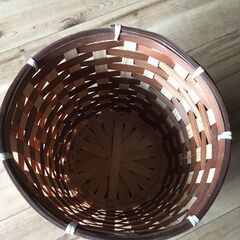  【引き取り限定。置き配。越前市】竹製の鉢の画像