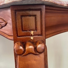 大理石天板 コンソールテーブル イタリアンクラシック ロココ調 中古の画像