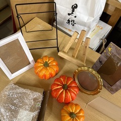 100)【無料　写真立て/盾/かぼちゃ】の画像