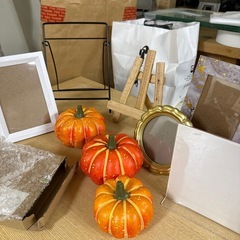 100)【無料　写真立て/盾/かぼちゃ】の画像