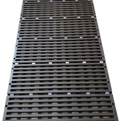 ※ 6つ折りすのこベッド　蝶プラ工業 エアースリープ プラスチック製  ブラウンの画像