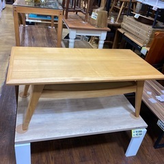 ⭐️美品⭐️unico センターテーブル 北欧風 天然木 ナチュラルカラー No.2656 KEの画像