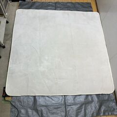 ユーワ U-ING ホットカーペット 3面切替 大判 185×185 カバー付き 床暖 カーペット ヒーター 電気暖房 冬支度 省エネ 251113-13の画像