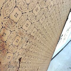 旧家蔵出し 大きな屏風 パーテーション 書画 古道具 現状品 詳細不明の画像