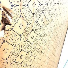 旧家蔵出し 大きな屏風 パーテーション 書画 古道具 現状品 詳細不明の画像