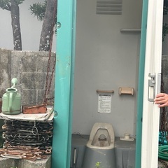 中古仮設トイレ　和式　汲み取り式の画像