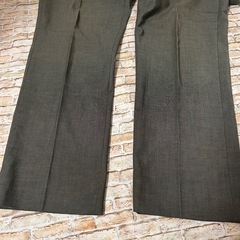 【メンズ・H＆M】スラックス　長ズボン　10分丈　グレーの画像