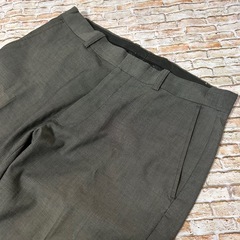 【メンズ・H＆M】スラックス　長ズボン　10分丈　グレーの画像