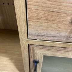 ⭐️美品⭐️佐藤産業 キッチンカウンター ナチュラルカラー 小さめ 一人暮らしに すりガラス No.2601 KEの画像