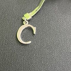 Christian Dior クリスチャンディオール CDモチーフ リボン シルバーメタル ブローチの画像