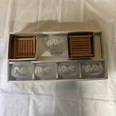 東洋ガラスの冷茶セット5個セット未使用品
の画像