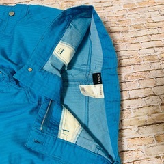 【メンズ・IGNIO】ゴルフパンツ W82cm ストレッチパンツ ブルーの画像