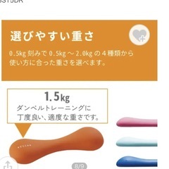  無料　ダンベル　1.5kgの画像