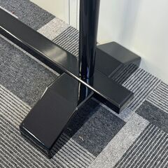 衣桁 帯掛 漆塗 黒塗 木製 端金金具 上部横幅184cm×高80cm 呉服 着物 和服 家具 店舗 民具 ディスプレイ 分解可 直接引取可 在庫多数#15215-15223の画像