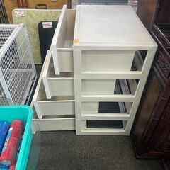 リサイクルショップどりーむ荒田店　No5246 ４段収納　プラスチック　衣類収納　軽量コンパクトで邪魔にならない♪の画像