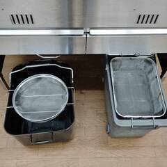 ★マルゼン 2槽フライヤー(23ℓx2) バスケット付き！の画像