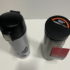 THERMOS真空断熱ケータイマグ500ml・メーカー不明ドラゴンズイラストステンレス魔法瓶450ml  2本セットの画像