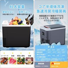 【未開封品 / HANSHUMY】家庭&車載両用 小型 電子 保温 保冷ボックスの画像