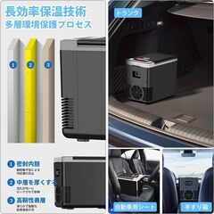 【未開封品 / HANSHUMY】家庭&車載両用 小型 電子 保温 保冷ボックスの画像
