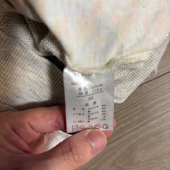 フラワープリント裏地 フード付きパーカー 90cmの画像