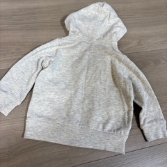 フラワープリント裏地 フード付きパーカー 90cmの画像