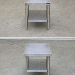 ≪zyt2561ジ≫ マルゼン 小型ステンレス作業台 架台 幅45cm 奥行63cm コンロ台/ガス台/炊飯台/店舗/厨房/設備/ガレージ/中古厨房機器/宮城県仙台市 71029-05の画像
