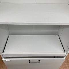 ☆ドリーム荒牧店☆ジモティー割引有☆【クリーニング済み】食器棚　WHTの画像